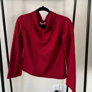 Ann Taylor Loft Red Mid-Length Sweater